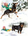 卡尔去玩雪